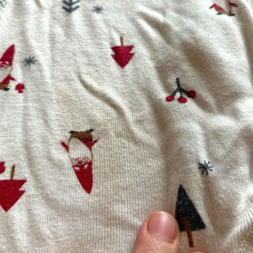Hanna Andersson 2t Gnome Christmas Zipper Footie Pajamas